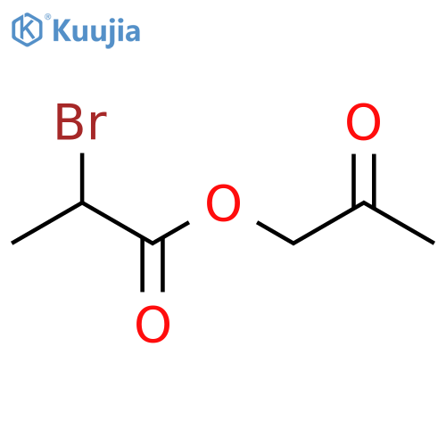 Propanoic acid, 2-bromo-, 2-oxopropyl ester structure