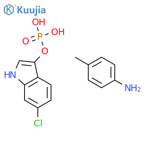 6-Chloro-3-indolyl phosphate p-toluidine salt structure