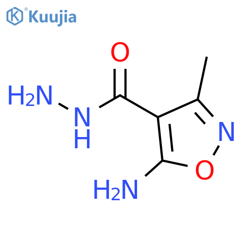 4-Isoxazolecarboxylicacid, 5-amino-3-methyl-, hydrazide structure