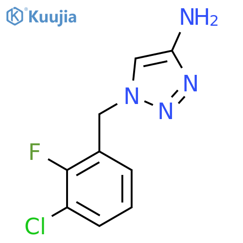 1-(3-chloro-2-fluorophenyl)methyl-1H-1,2,3-triazol-4-amine structure