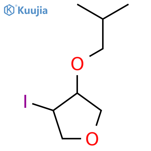 3-Iodo-4-(2-methylpropoxy)oxolane structure