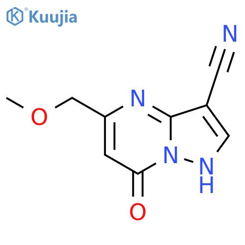 5-(methoxymethyl)-7-oxo-4H,7H-pyrazolo1,5-apyrimidine-3-carbonitrile structure