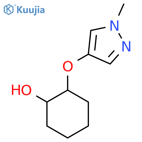 2-[(1-Methyl-1H-pyrazol-4-yl)oxy]cyclohexan-1-ol structure