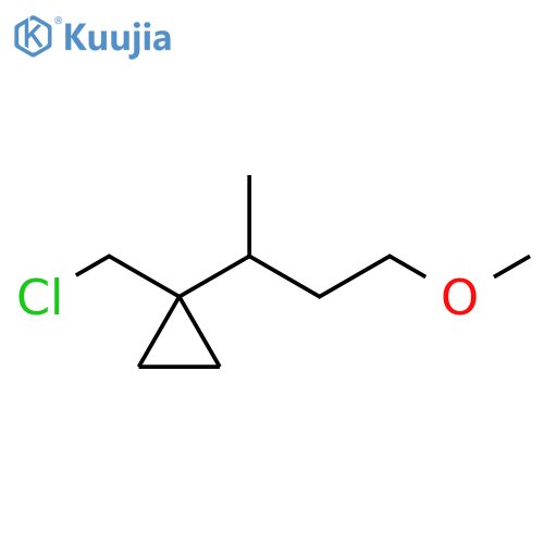 Cyclopropane, 1-(chloromethyl)-1-(3-methoxy-1-methylpropyl)- structure