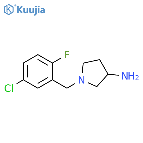 1-(5-Chloro-2-fluoro-benzyl)-pyrrolidin-3-ylamine structure