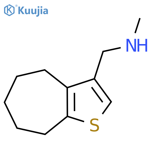 N-Methyl-1-(5,6,7,8-tetrahydro-4H-cyclohepta[b]thiophen-3-yl)methanamine structure