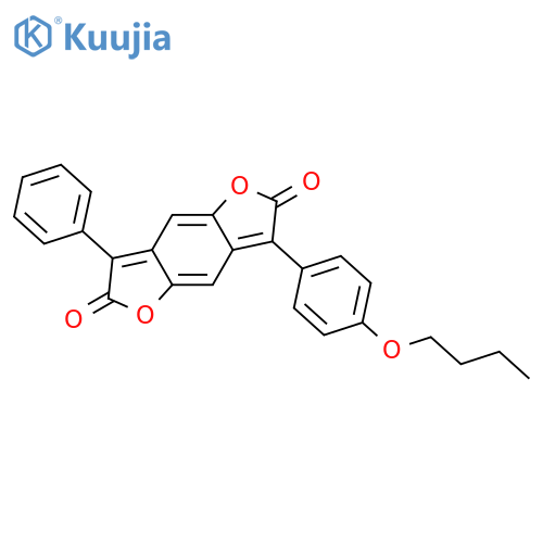 Benzo[1,2-b:4,5-b']difuran-2,6-dione,3-(4-butoxyphenyl)-7-phenyl- structure
