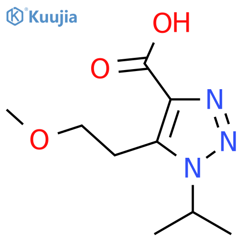 5-(2-methoxyethyl)-1-(propan-2-yl)-1H-1,2,3-triazole-4-carboxylic acid structure