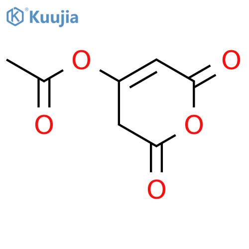 2H-Pyran-2,6(3H)-dione,4-(acetyloxy)- structure
