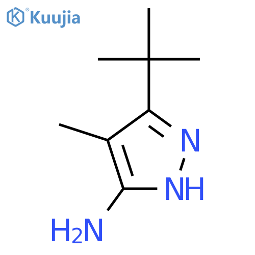 1H-Pyrazol-3-amine,5-(1,1-dimethylethyl)-4-methyl- structure