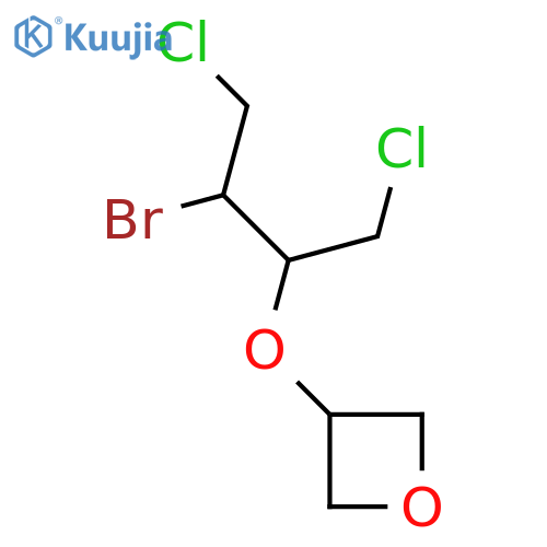3-(3-bromo-1,4-dichlorobutan-2-yl)oxyoxetane structure