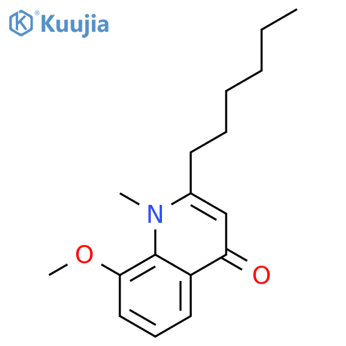 2-Hexyl-8-methoxy-1-methyl-4(1H)-quinolinone structure