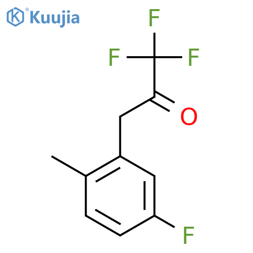 1,1,1-trifluoro-3-(5-fluoro-2-methylphenyl)propan-2-one structure