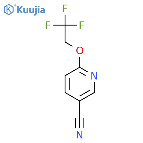 6-(2,2,2-trifluoroethoxy)pyridine-3-carbonitrile structure