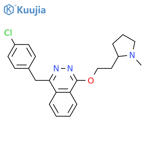 Phthalazine, 1-[(4-chlorophenyl)methyl]-4-[2-(1-methyl-2-pyrrolidinyl)ethoxy]- structure