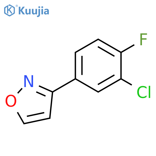 Isoxazole, 3-(3-chloro-4-fluorophenyl)- structure