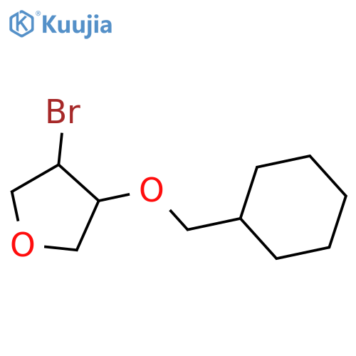 3-Bromo-4-(cyclohexylmethoxy)oxolane structure
