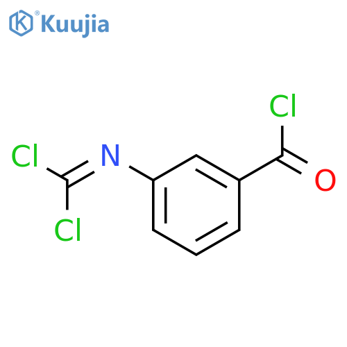 Benzoyl chloride, 3-[(dichloromethylene)amino]- structure