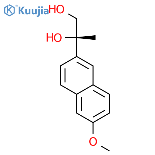 1,2-Propanediol, 2-(6-methoxy-2-naphthalenyl)-, (2S)- structure