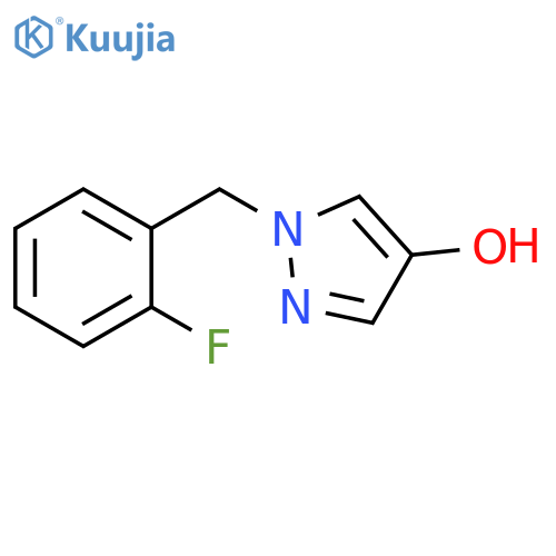 1-[(2-Fluorophenyl)methyl]-1H-pyrazol-4-ol structure