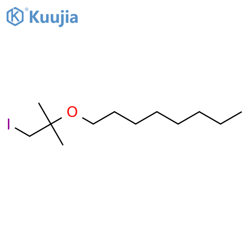 1-(1-iodo-2-methylpropan-2-yl)oxyoctane structure