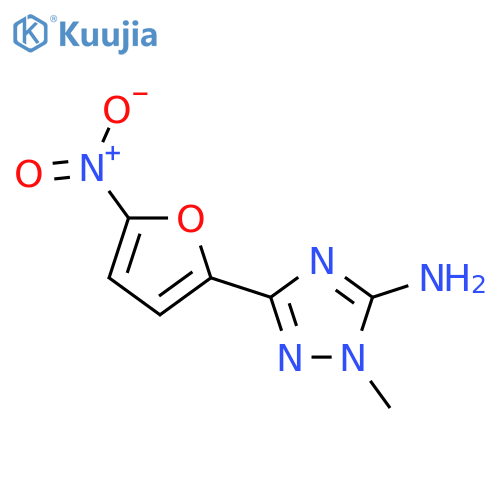 1H-1,2,4-Triazol-5-amine,1-methyl-3-(5-nitro-2-furanyl)- structure