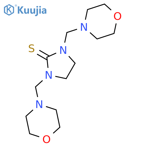 1,3-bis[(morpholin-4-yl)methyl]imidazolidine-2-thione structure