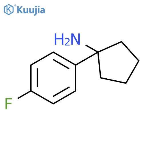 1-(4-fluorophenyl)cyclopentan-1-amine structure