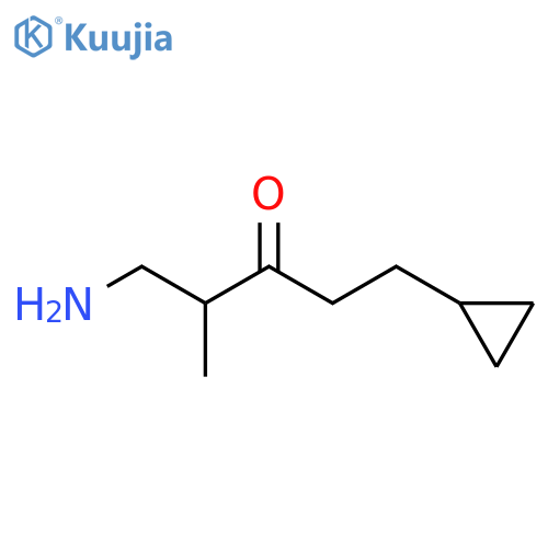 3-Pentanone, 1-amino-5-cyclopropyl-2-methyl- structure