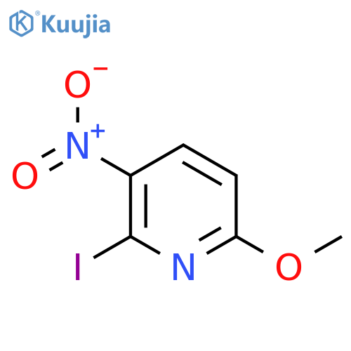 2-Iodo-6-methoxy-3-nitropyridine structure