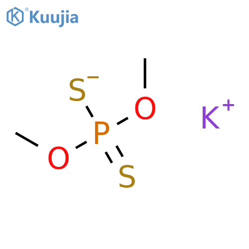 Phosphorodithioic acid,O,O-dimethyl ester, potassium salt (1:1) structure