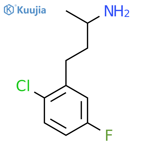 4-(2-chloro-5-fluorophenyl)butan-2-amine structure