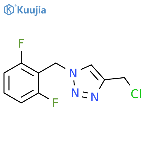 4-(chloromethyl)-1-(2,6-difluorobenzyl)-1H-1,2,3-triazole structure