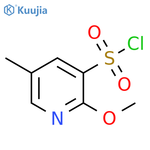 2-methoxy-5-methylpyridine-3-sulfonyl chloride structure