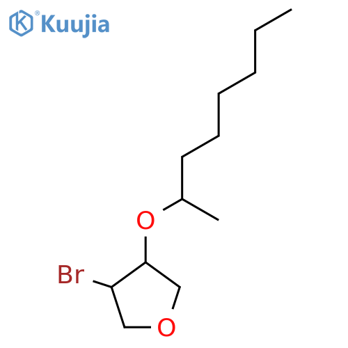 3-bromo-4-(octan-2-yloxy)oxolane structure