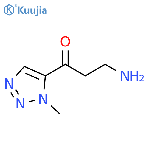 1-Propanone, 3-amino-1-(1-methyl-1H-1,2,3-triazol-5-yl)- structure
