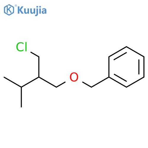 Benzene, [[2-(chloromethyl)-3-methylbutoxy]methyl]- structure