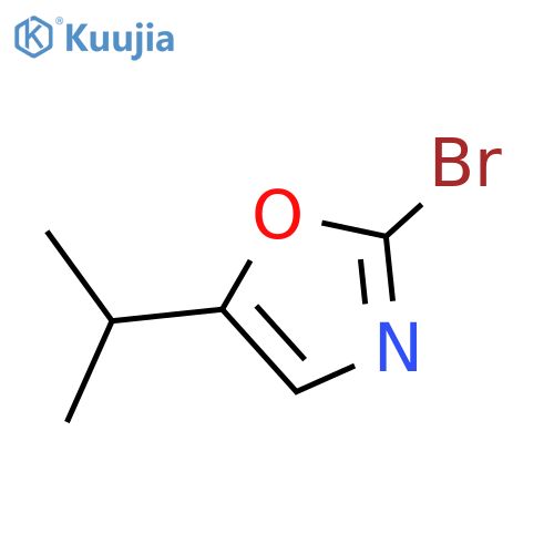 2-bromo-5-(propan-2-yl)-1,3-oxazole structure