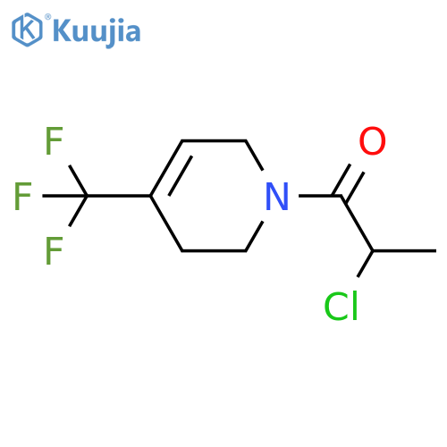 2-Chloro-1-[3,6-dihydro-4-(trifluoromethyl)-1(2H)-pyridinyl]-1-propanone structure