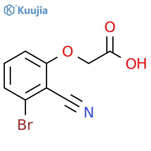 2-(3-bromo-2-cyanophenoxy)acetic acid structure