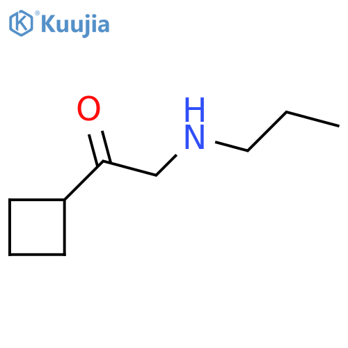 1-Cyclobutyl-2-(propylamino)ethan-1-one structure