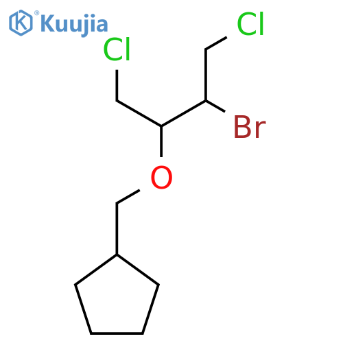 {(3-bromo-1,4-dichlorobutan-2-yl)oxymethyl}cyclopentane structure