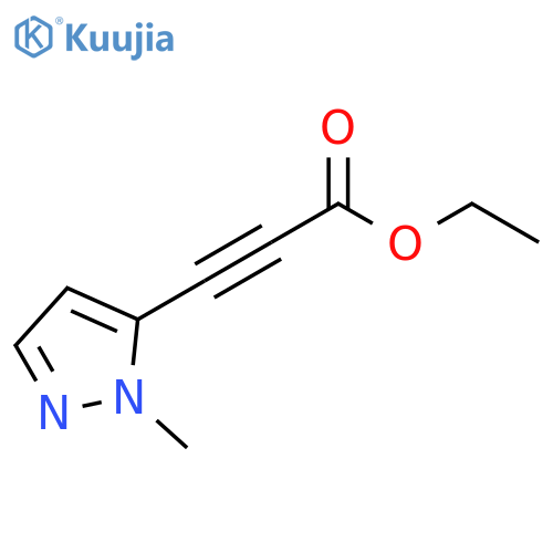2-Propynoic acid, 3-(1-methyl-1H-pyrazol-5-yl)-, ethyl ester structure