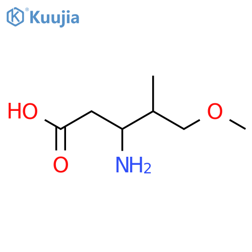 3-amino-5-methoxy-4-methylpentanoic acid structure