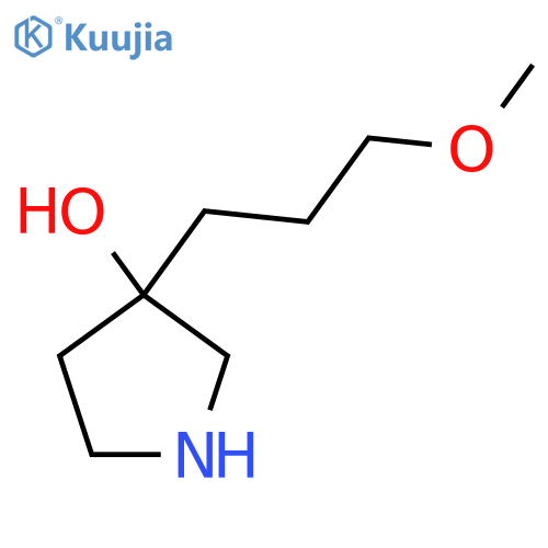 3-(3-methoxypropyl)pyrrolidin-3-ol structure