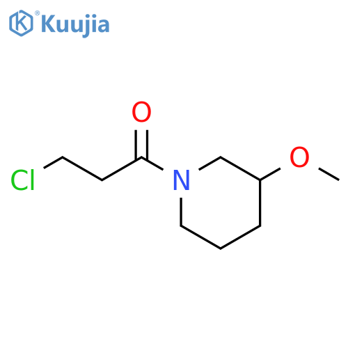 3-chloro-1-(3-methoxypiperidin-1-yl)propan-1-one structure