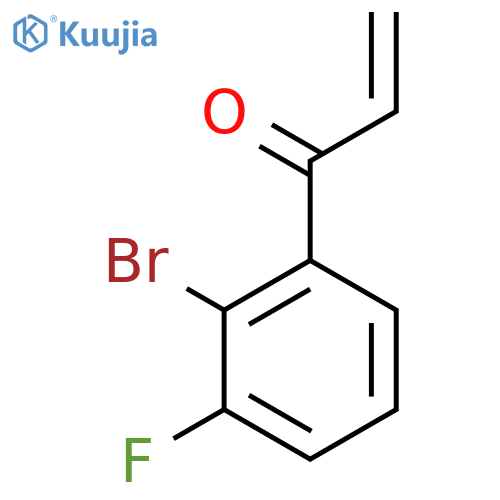1-(2-bromo-3-fluorophenyl)prop-2-en-1-one structure