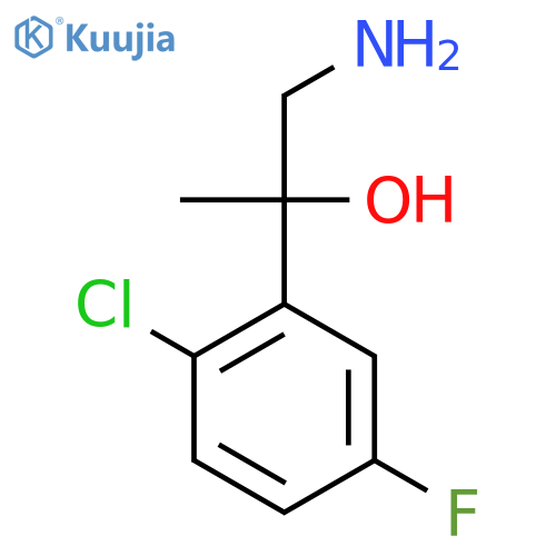 1-amino-2-(2-chloro-5-fluorophenyl)propan-2-ol structure