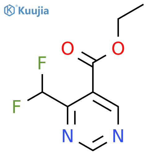 4-Difluoromethyl-pyrimidine-5-carboxylic acid ethyl ester structure
