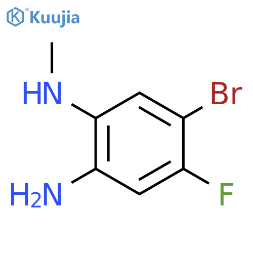 4-Bromo-5-fluoro-2-(methylamino)aniline structure